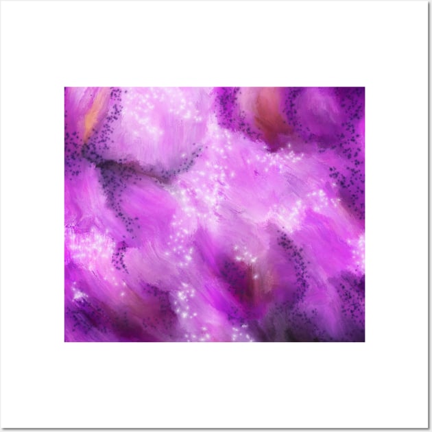 Purple galaxy in abstract Wall Art by thesnowwhyte